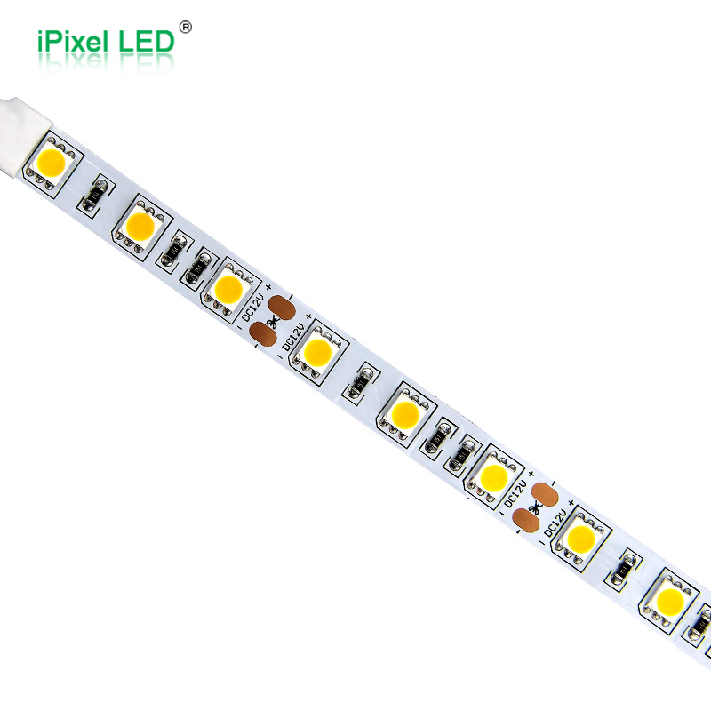 SMD 5050 10mm static color LED strip 60LEDs/M DC12V/24V